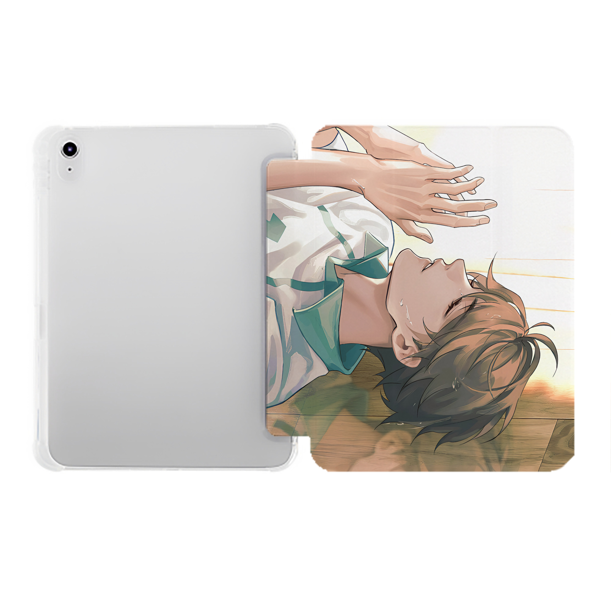 （画像用） ハイキュー!! Haikyu!! IPad ケース ペン収納付き 三つ折りスタンド PUレザー×シリコン 対応機種9.5/10.5/10.9インチ